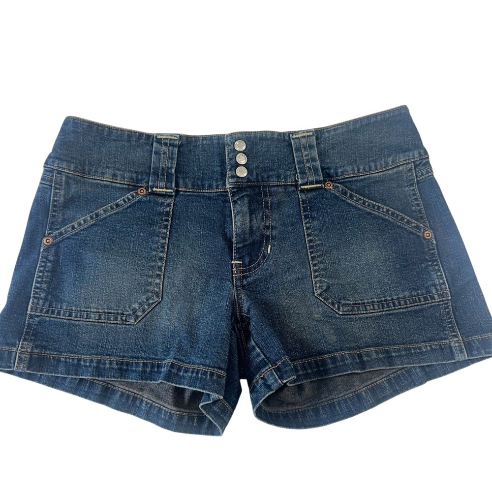Old Navy Y2K Ultra‎ Low Rise Micro Jean Stretch Grunge Shorts, 2